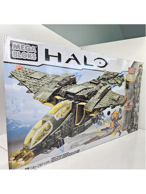 Mega Bloks Halo UNSC Pelican Gunship 97129 INCOMPLETE, 14 Sealed Bags. Read